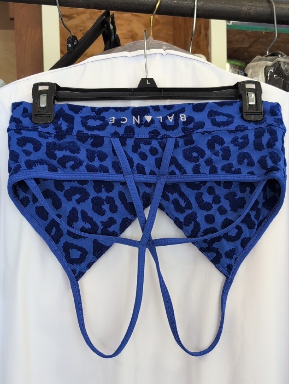 Balance - Two Piece Cheetah Blue And Black Velvet Set - Picture 6 of 6